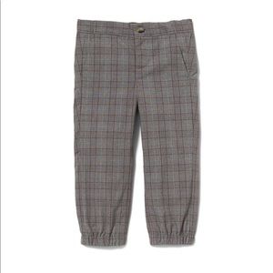 Janie and Jack Plaid Twill Jogger, 2T - NWT -